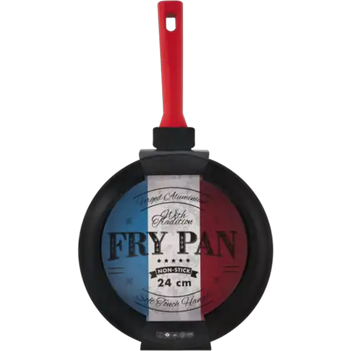 Image of French Red Forged Aluminium Frying Pan 24cm