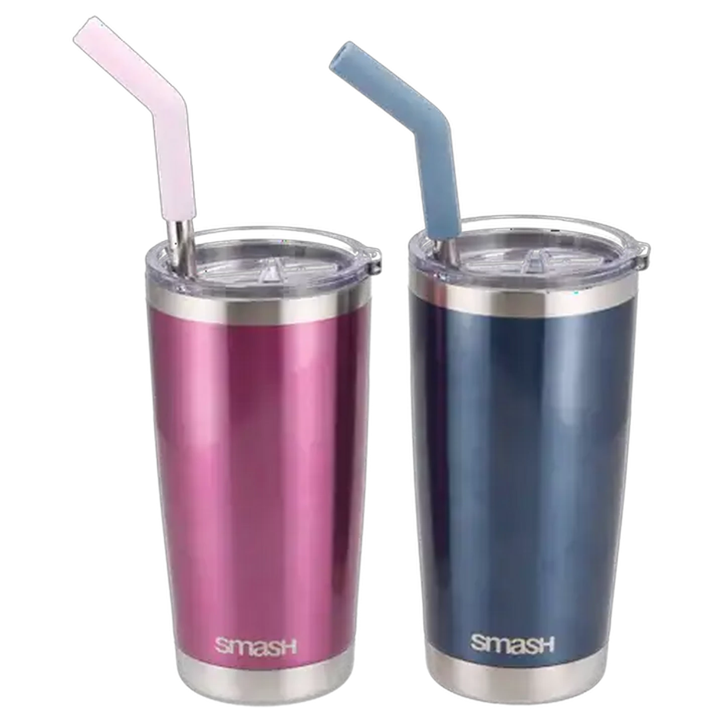 Image of Smash Smoothie & Coffee Cup with Straw 540ml (Colour May Vary)