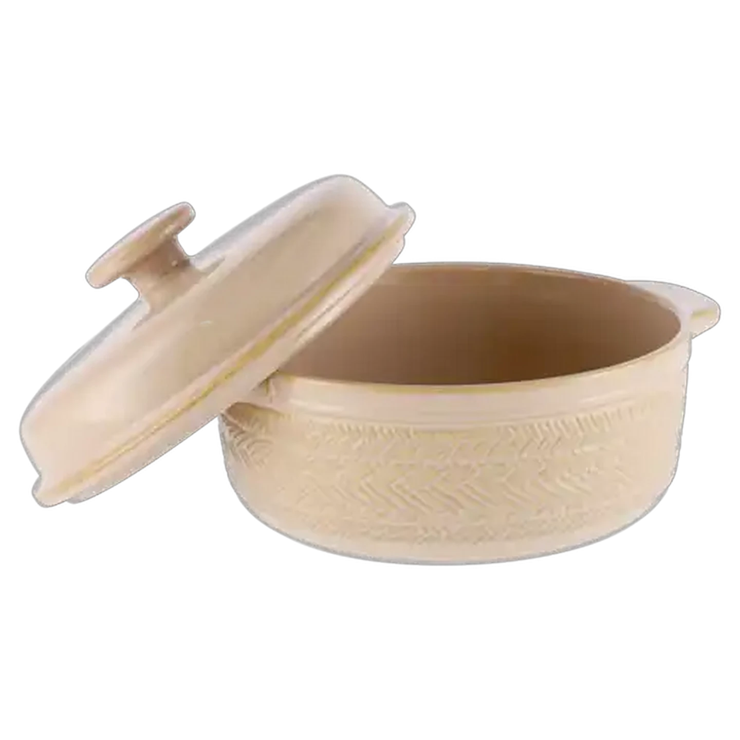 Image of Terracotta Casserole Dish & Lid 28.5cm