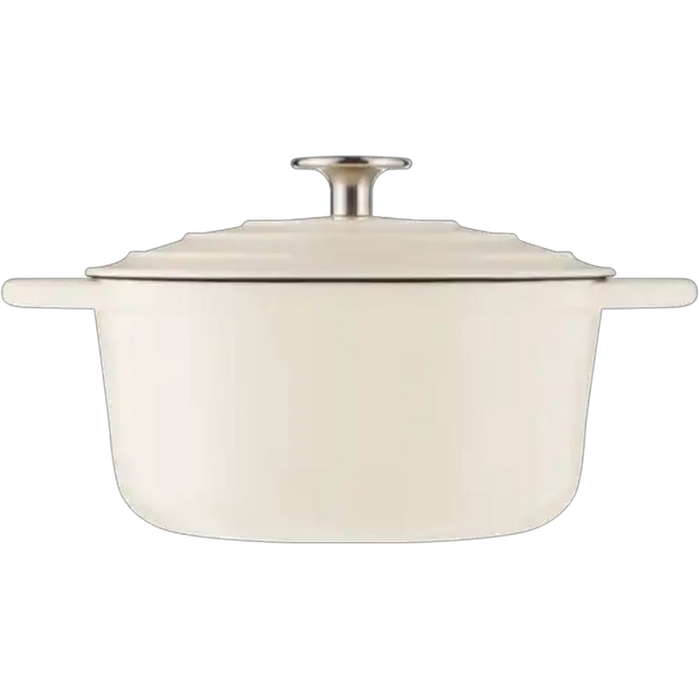 Image of Royal White Oval Cast Iron Casserole 2 Piece