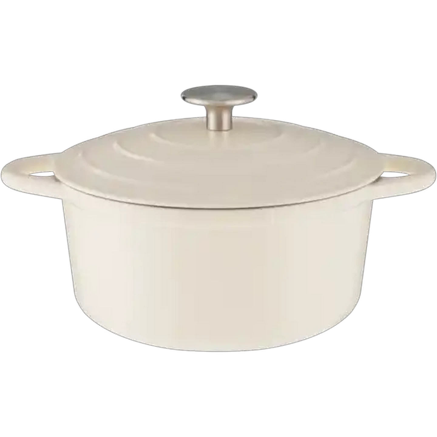 Image of Royal White Oval Cast Iron Casserole 2 Piece