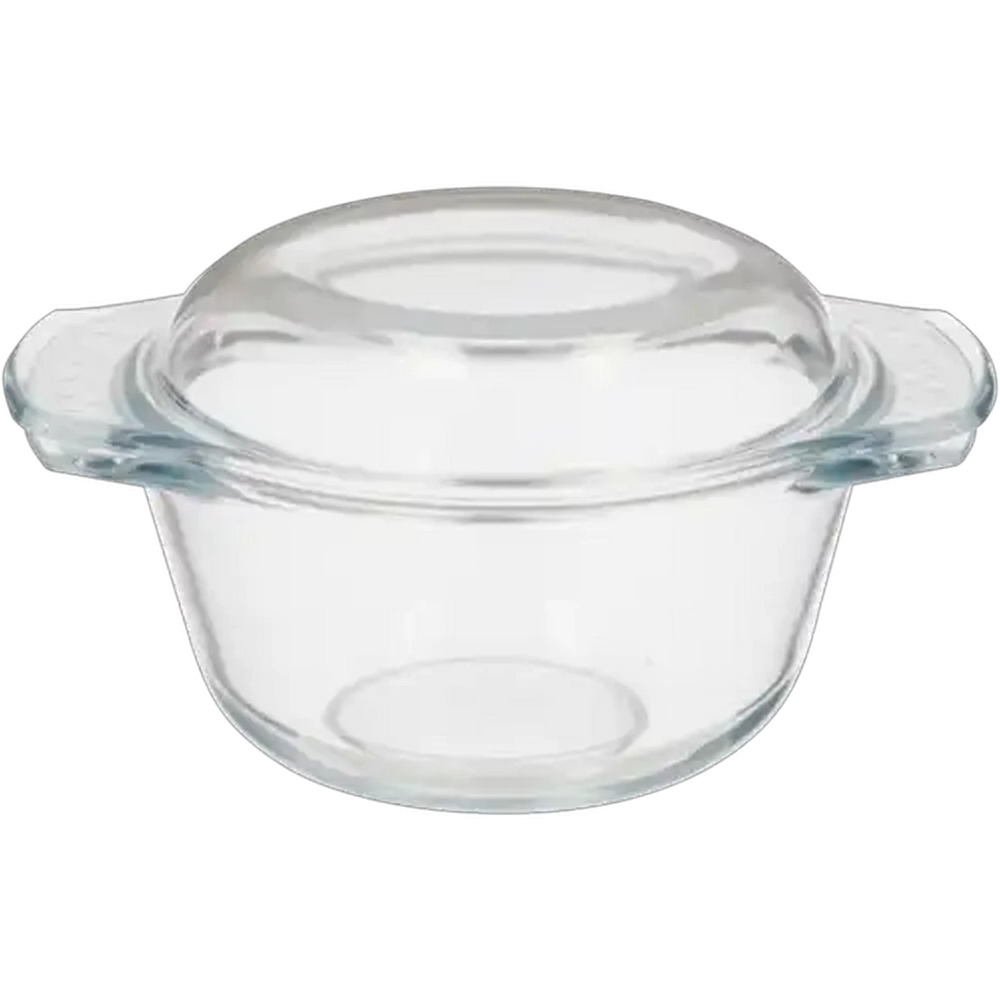 Image of Home Discovery Curve Round Glass Casserole 1L