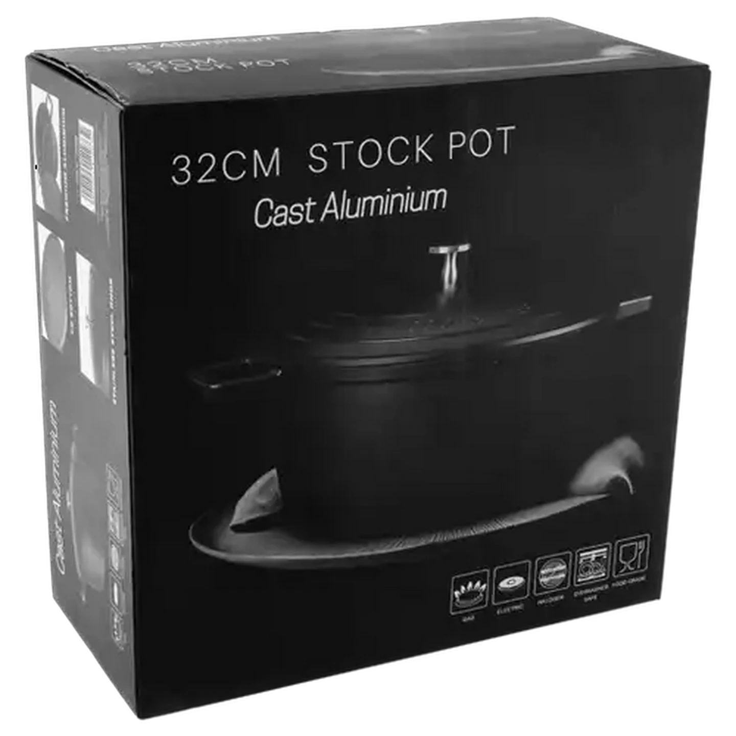 Image of Cast Aluminium Casserole Stock Pot 32cm