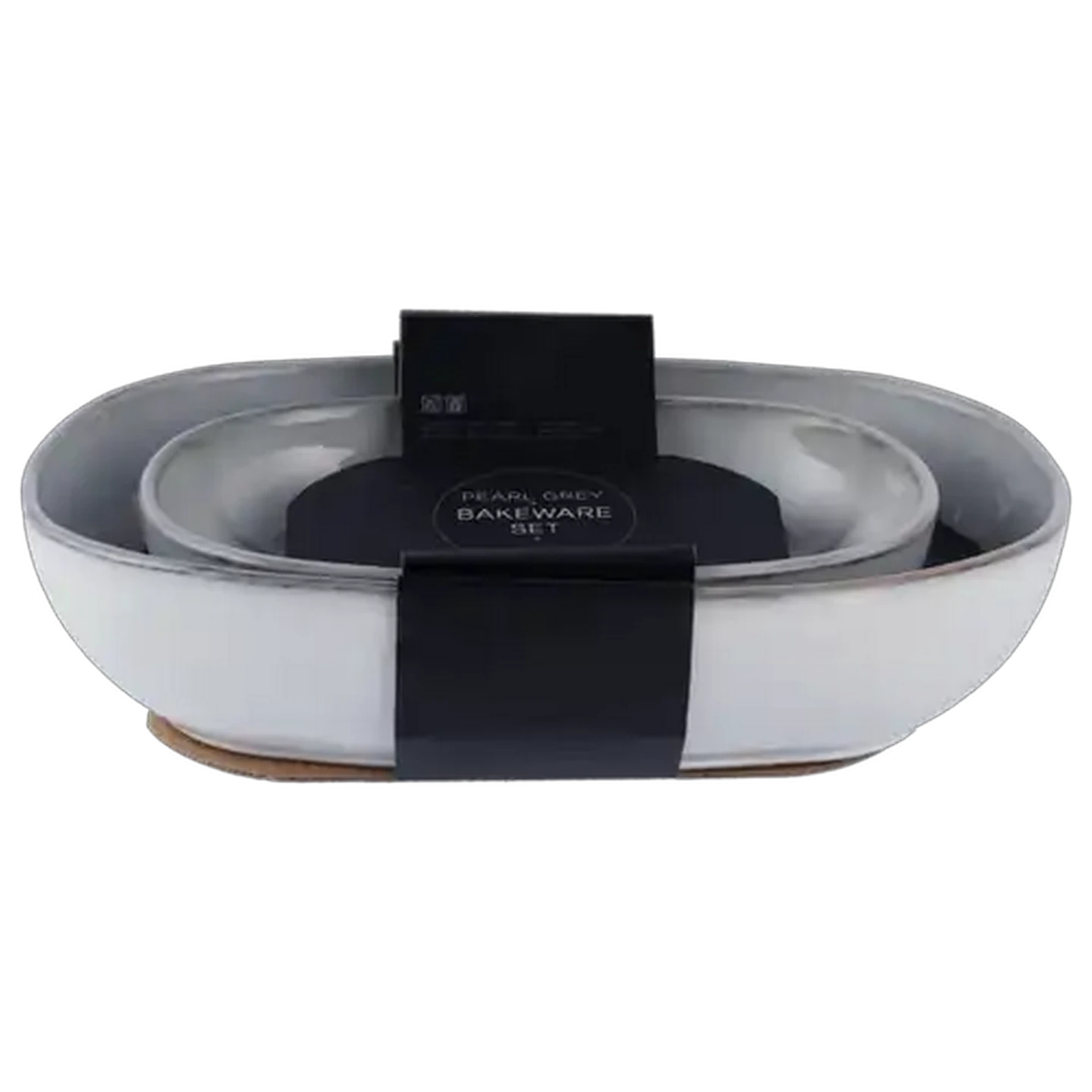Image of Pearl Grey Bakeware Set 2 Piece
