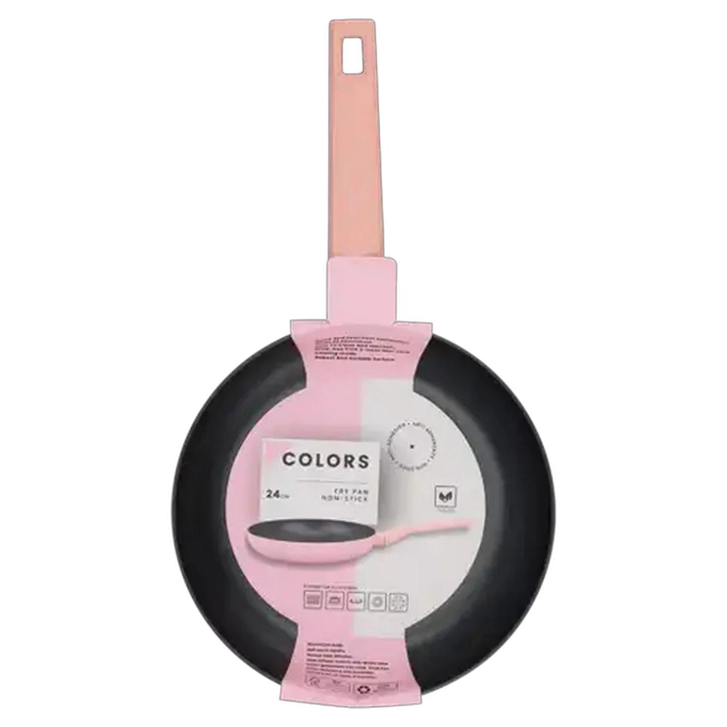 Image of Colors Aluminium Pink Fry Pan 24cm
