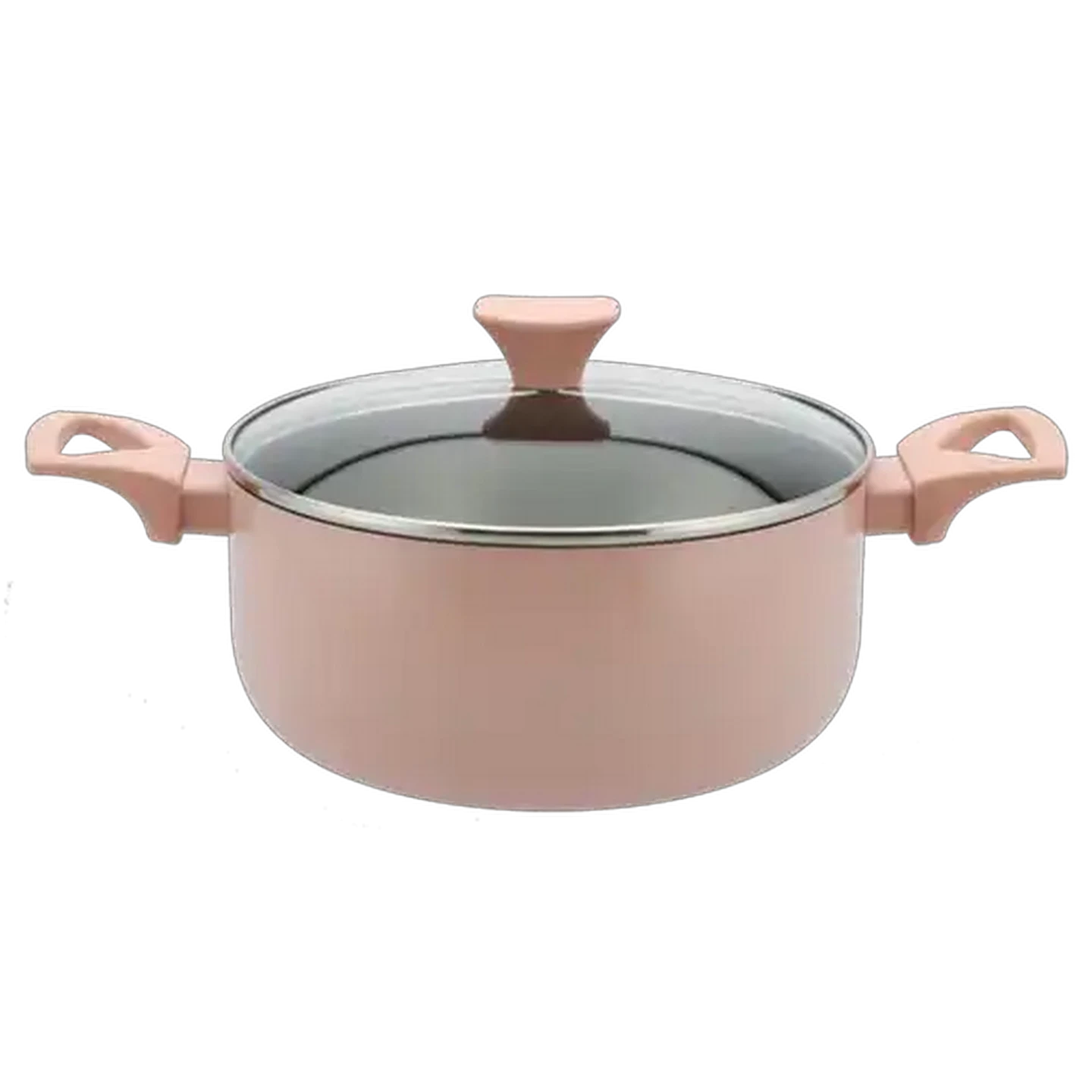 Image of Colors Aluminium Pink Casserole Pot 24cm