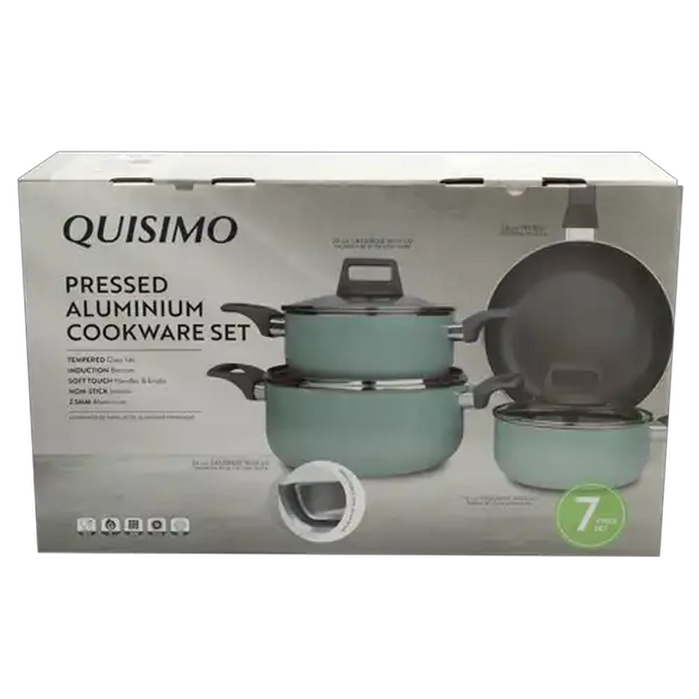 Image of Quisimo Marine Pressed Aluminium Cookware Set 7-Piece