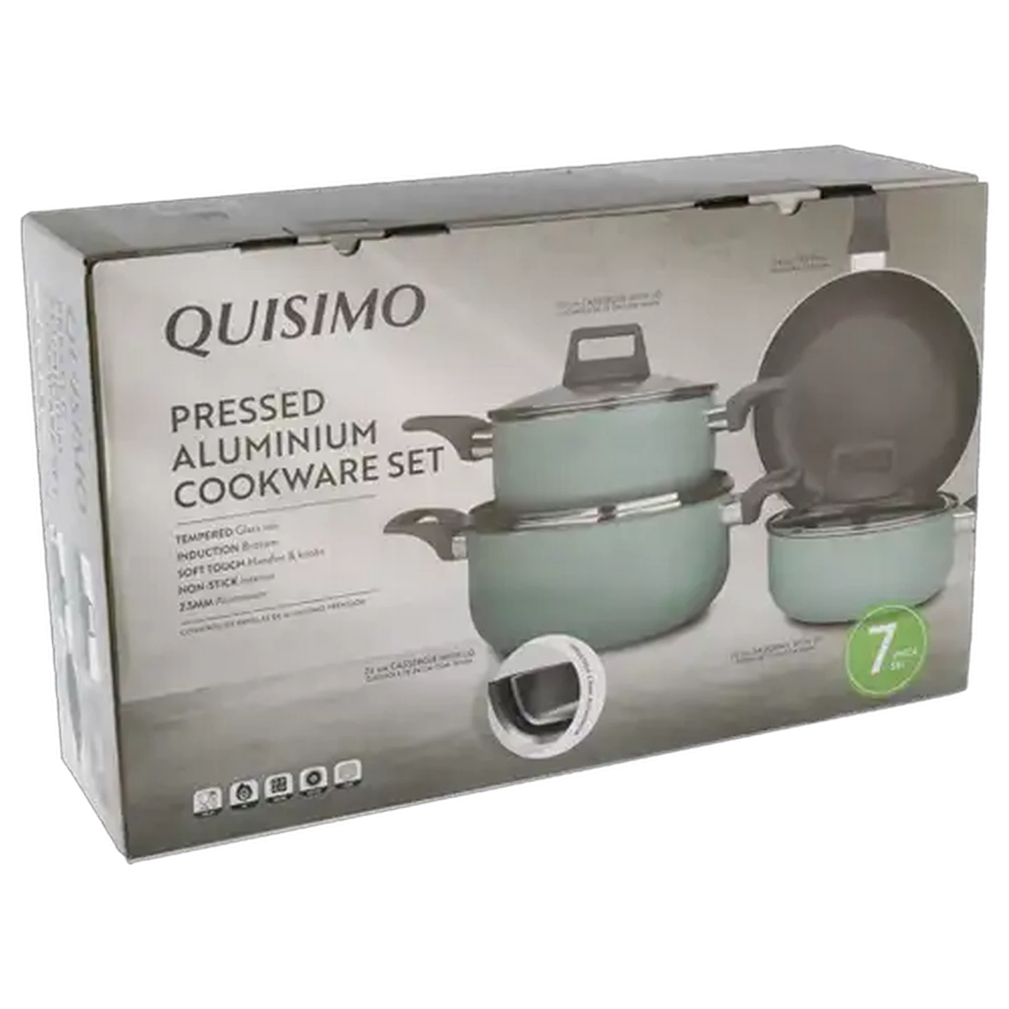 Image of Quisimo Marine Pressed Aluminium Cookware Set 7-Piece