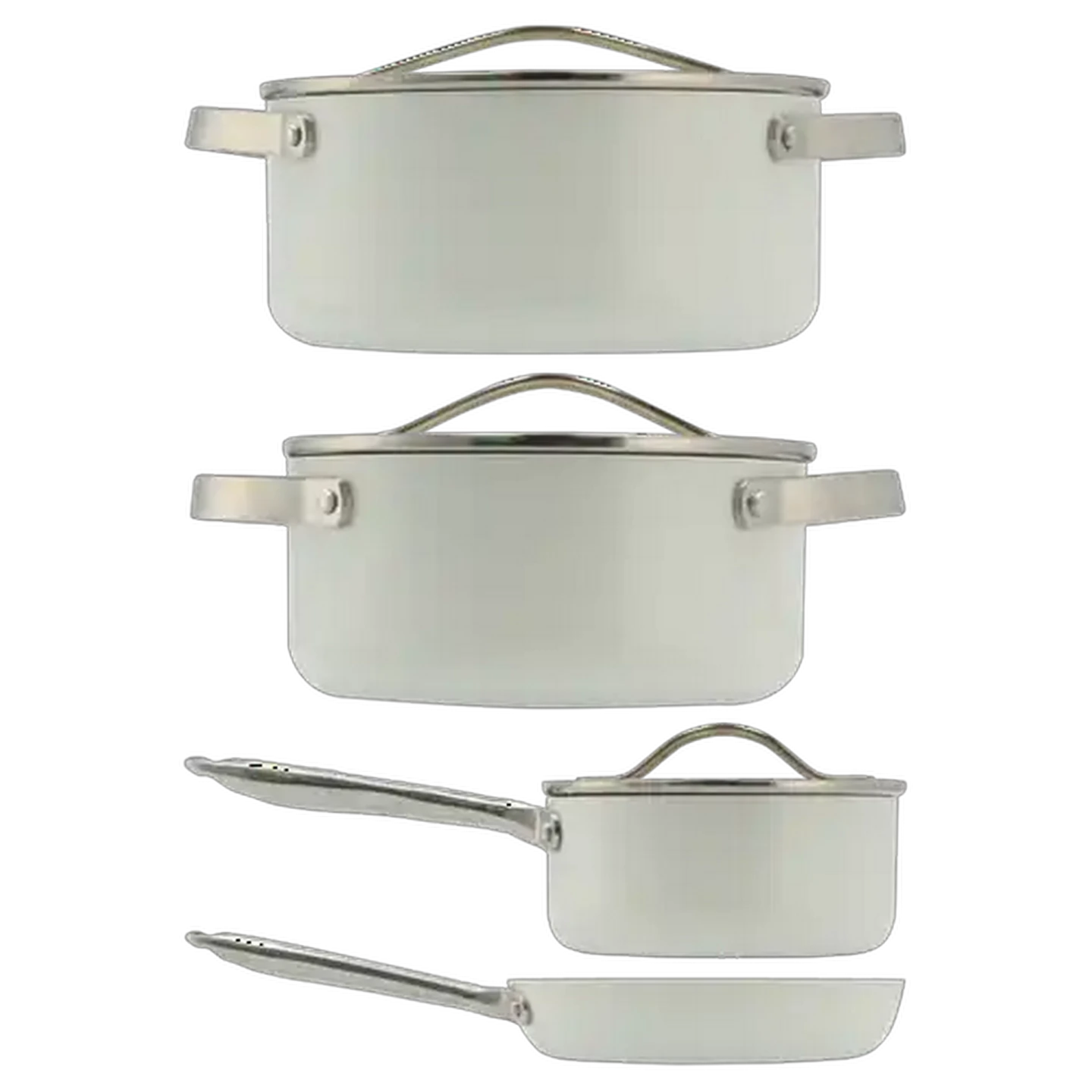 Image of Agean Slick Aluminium Cookware Set 7 Piece