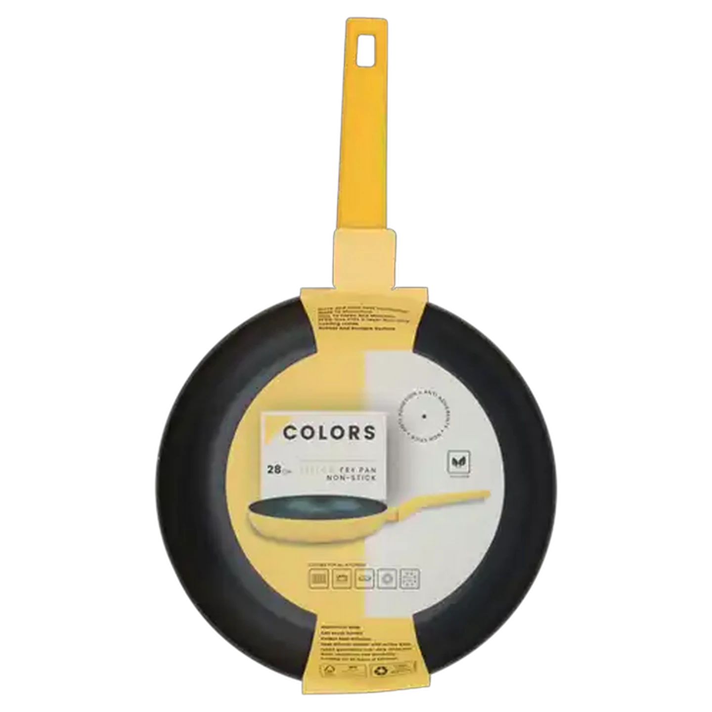 Image of Colors Aluminium Yellow Fry Pan 28cm