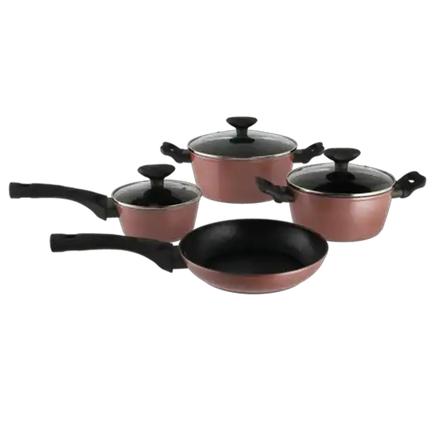 Image of Majoré Flamingo Aluminium Cookware Set 7 Piece