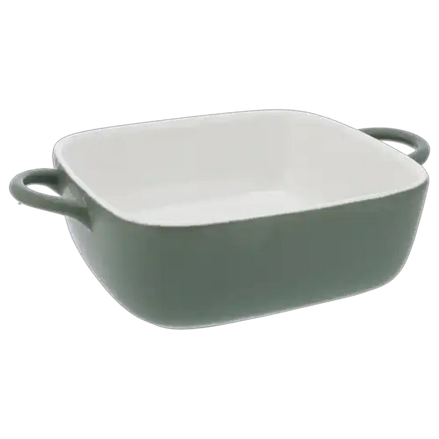 Image of Square Matte Green Baker 31.5cm
