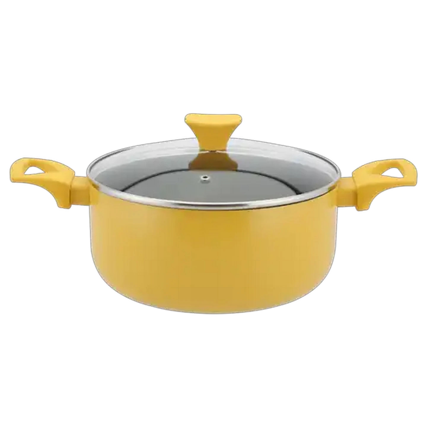 Image of Colors Aluminium Yellow Casserole Pot 24cm