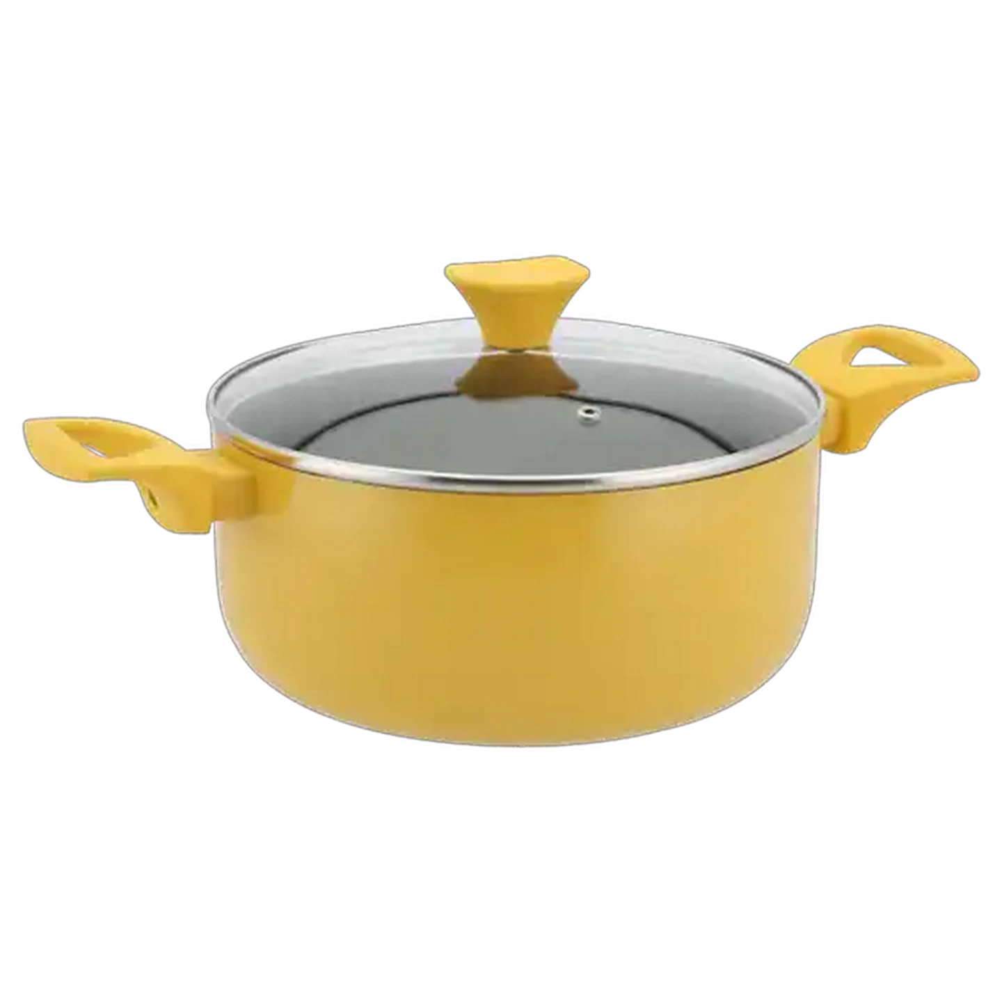 Image of Colors Aluminium Yellow Casserole Pot 24cm