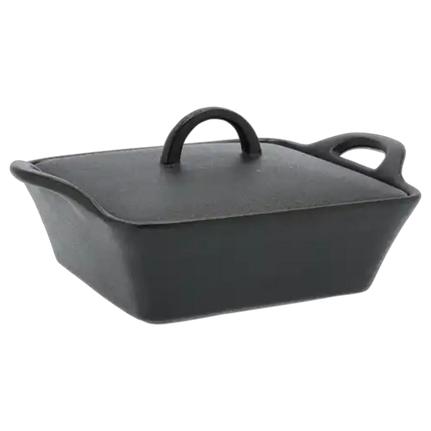 Image of Matte Black Square Casserole 30.5cm