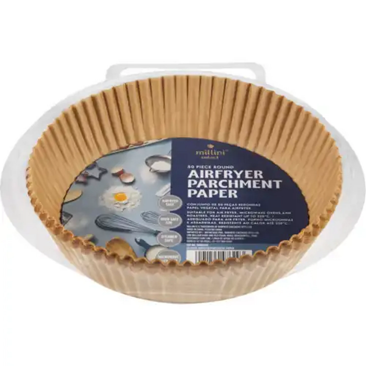 Image of Millini Round Airfryer Parchment Paper 50-Pack