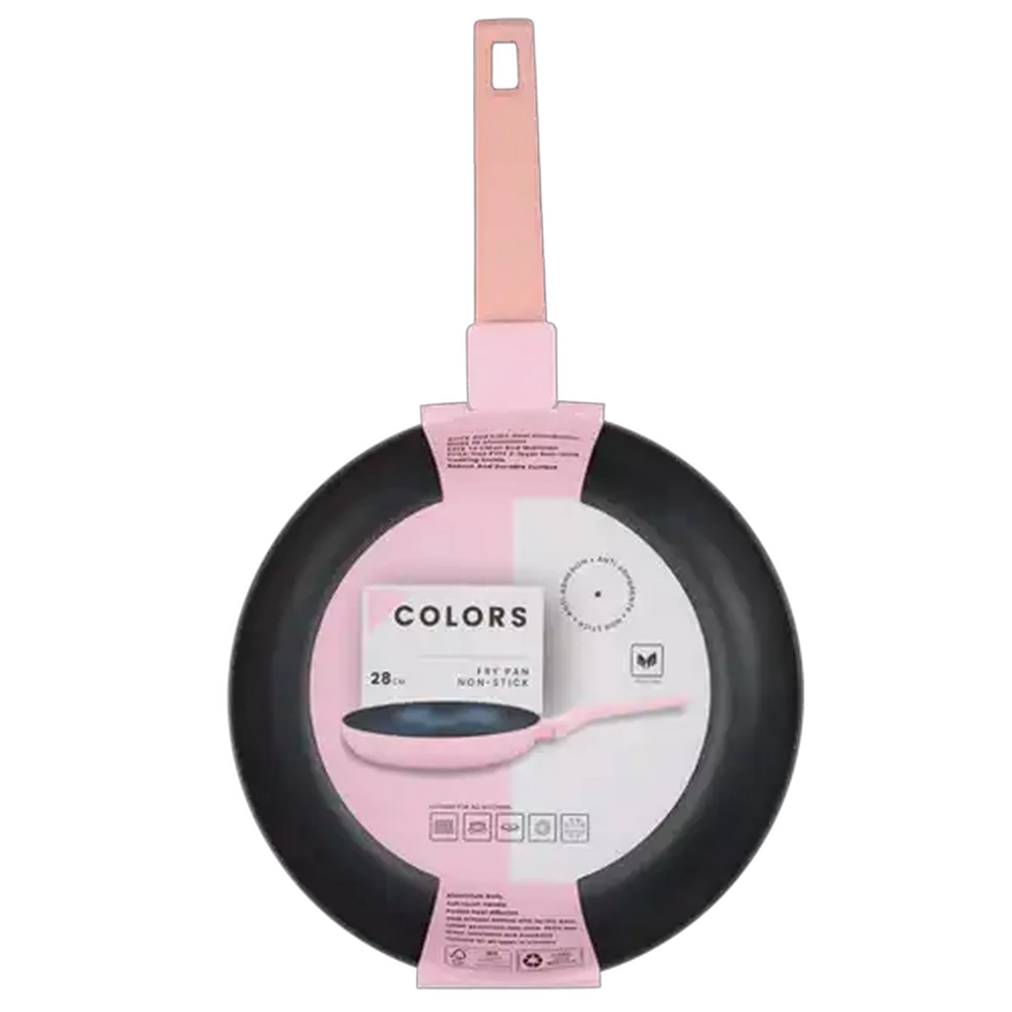 Image of Colors Aluminium Pink Fry Pan 28cm