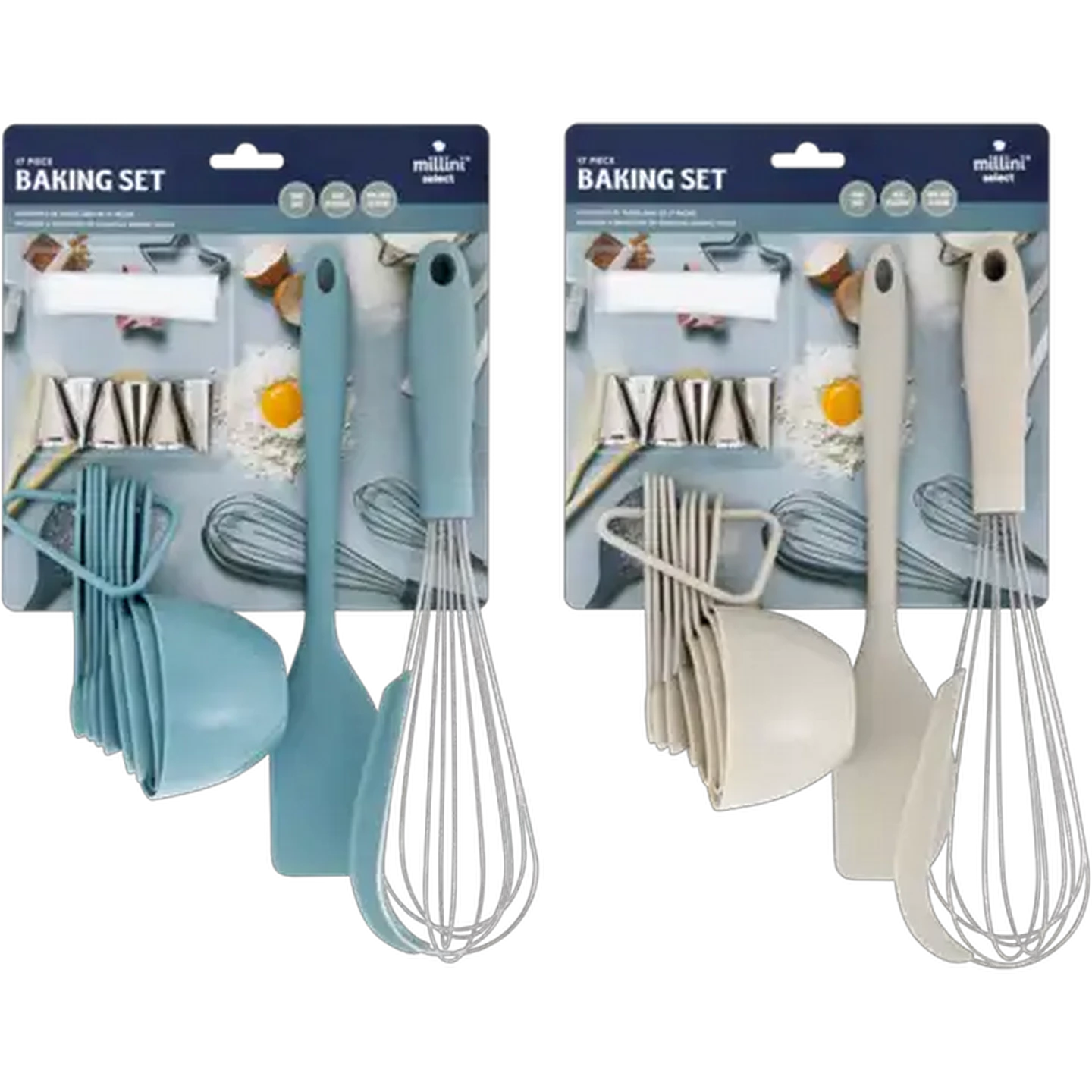 Image of Millini Baking Set 17-Piece (Colour May Vary)