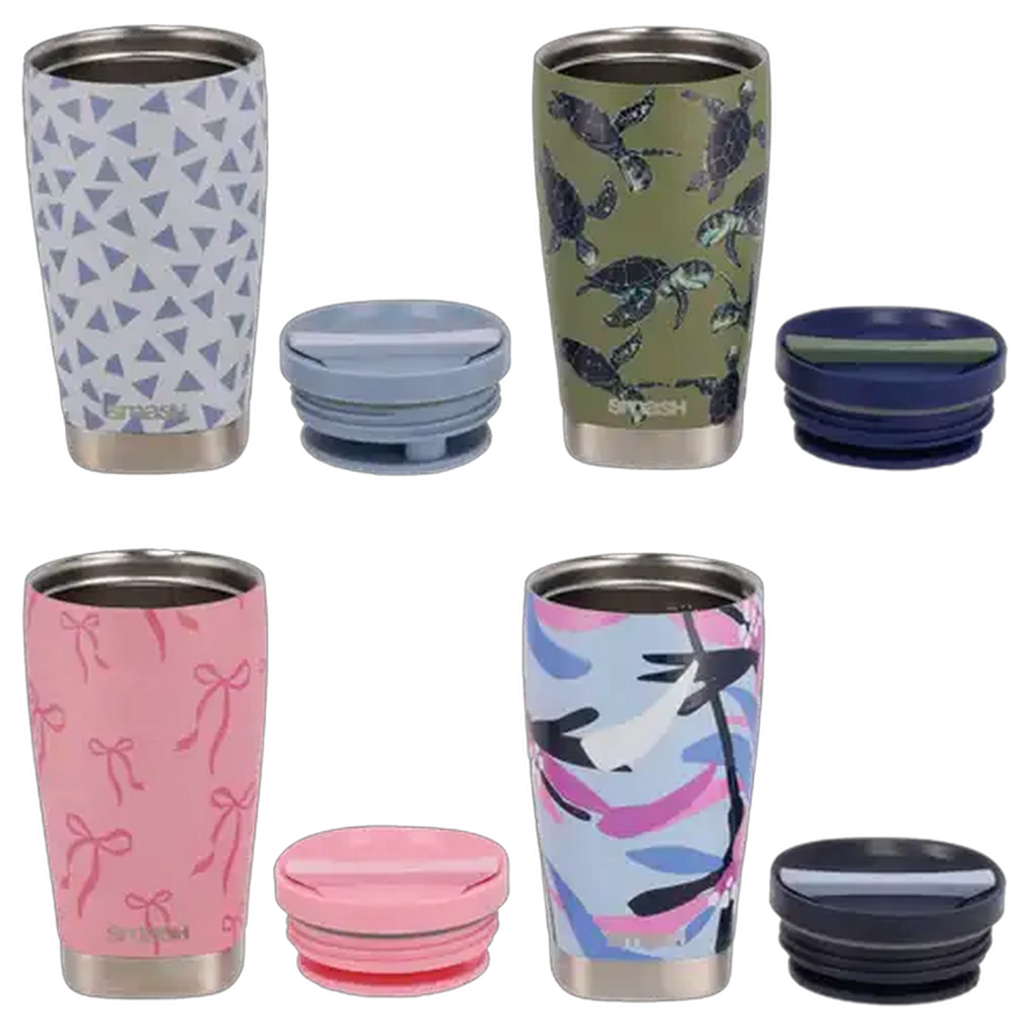 Image of Smash Double Wall Stainless Steel Travel Mug 350ml (Design May Vary)