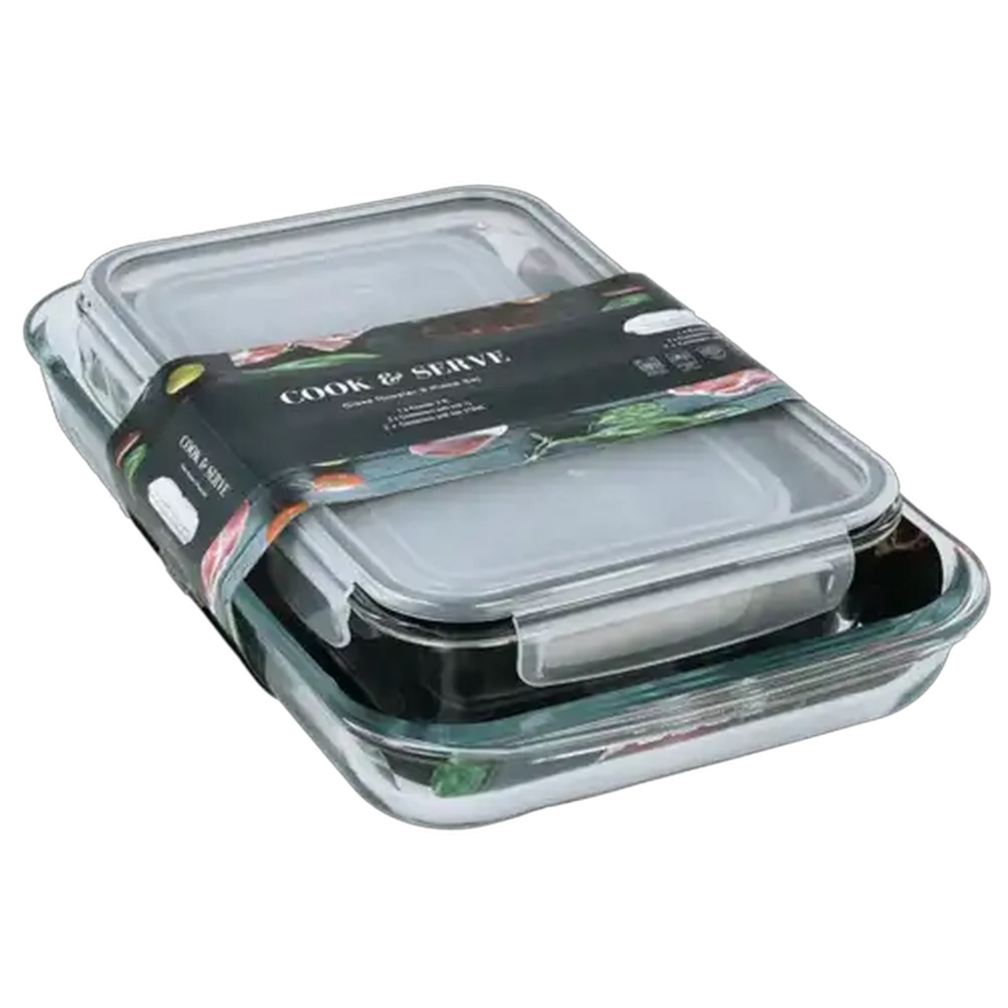 Image of Cook & Serve Glass Roaster Set 5 Piece