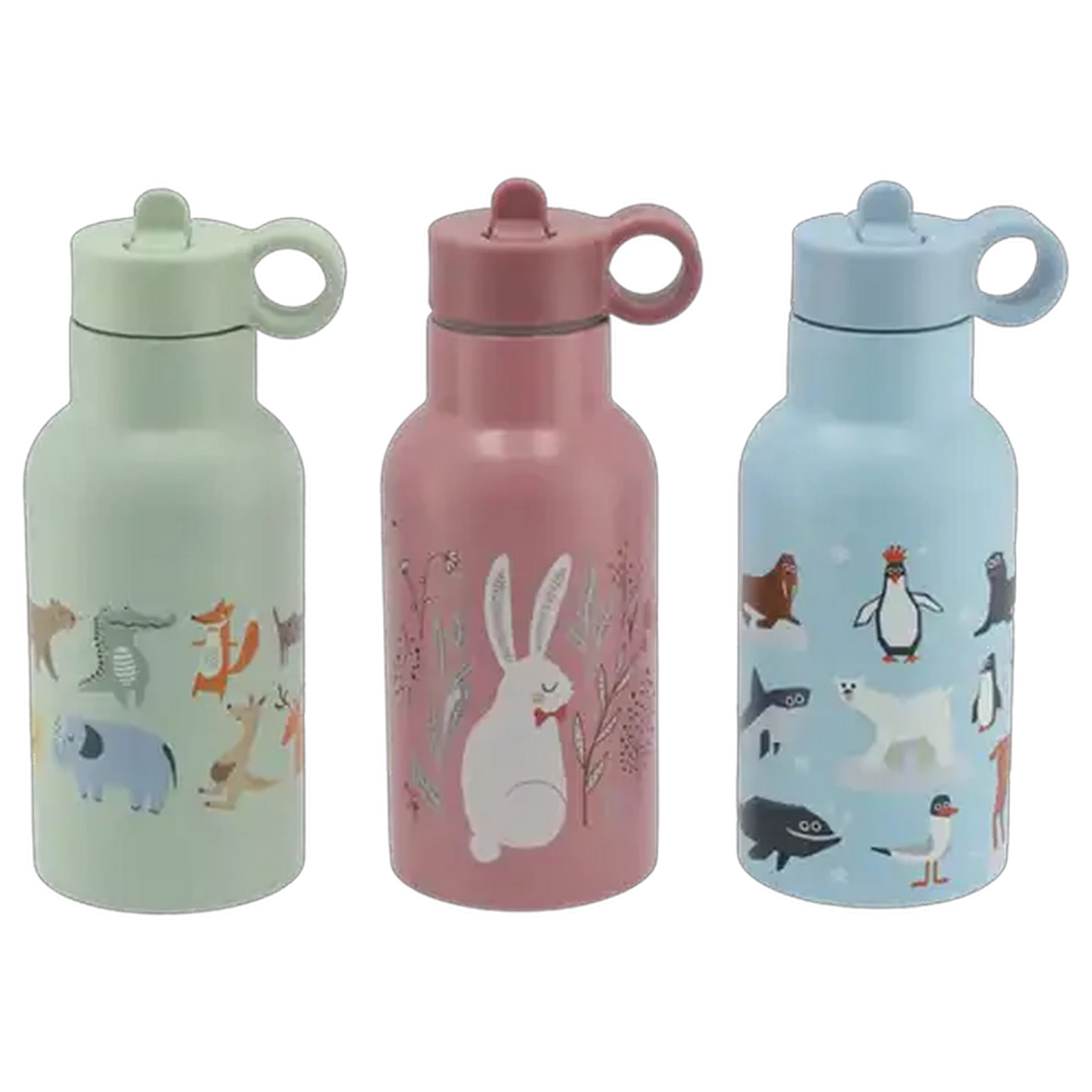 Image of Kids Prints Stainless Steel Sipper Thermal Bottle 350ml (Design May Vary)
