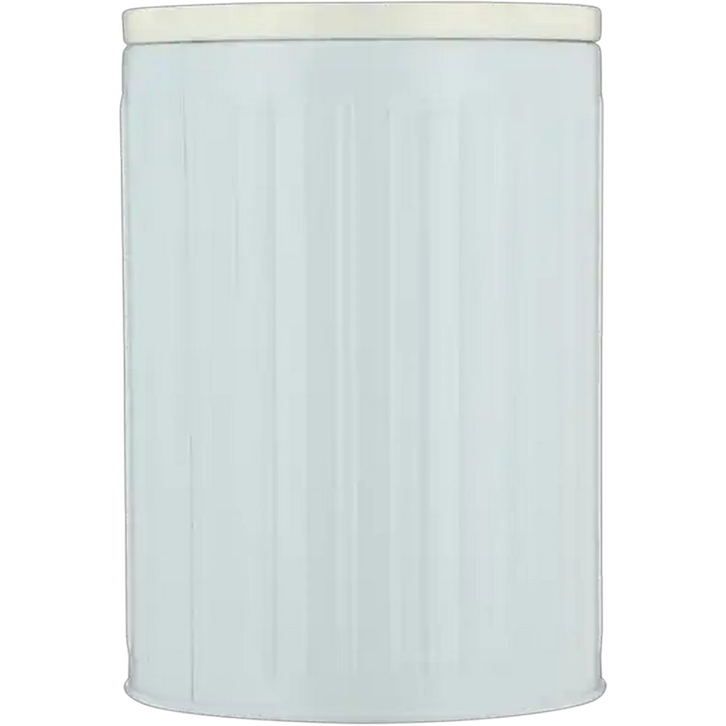 Image of Cream & Light Blue Biscuit Tin 13 x 13 x 19cm