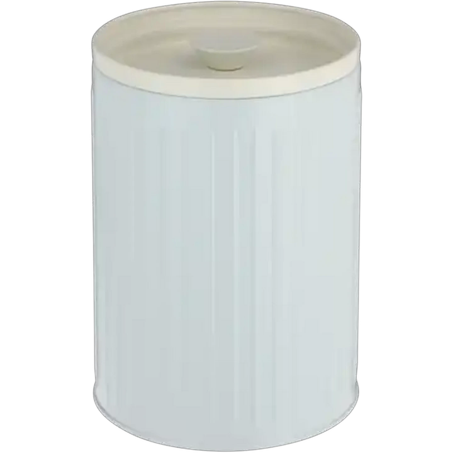 Image of Cream & Light Blue Biscuit Tin 13 x 13 x 19cm