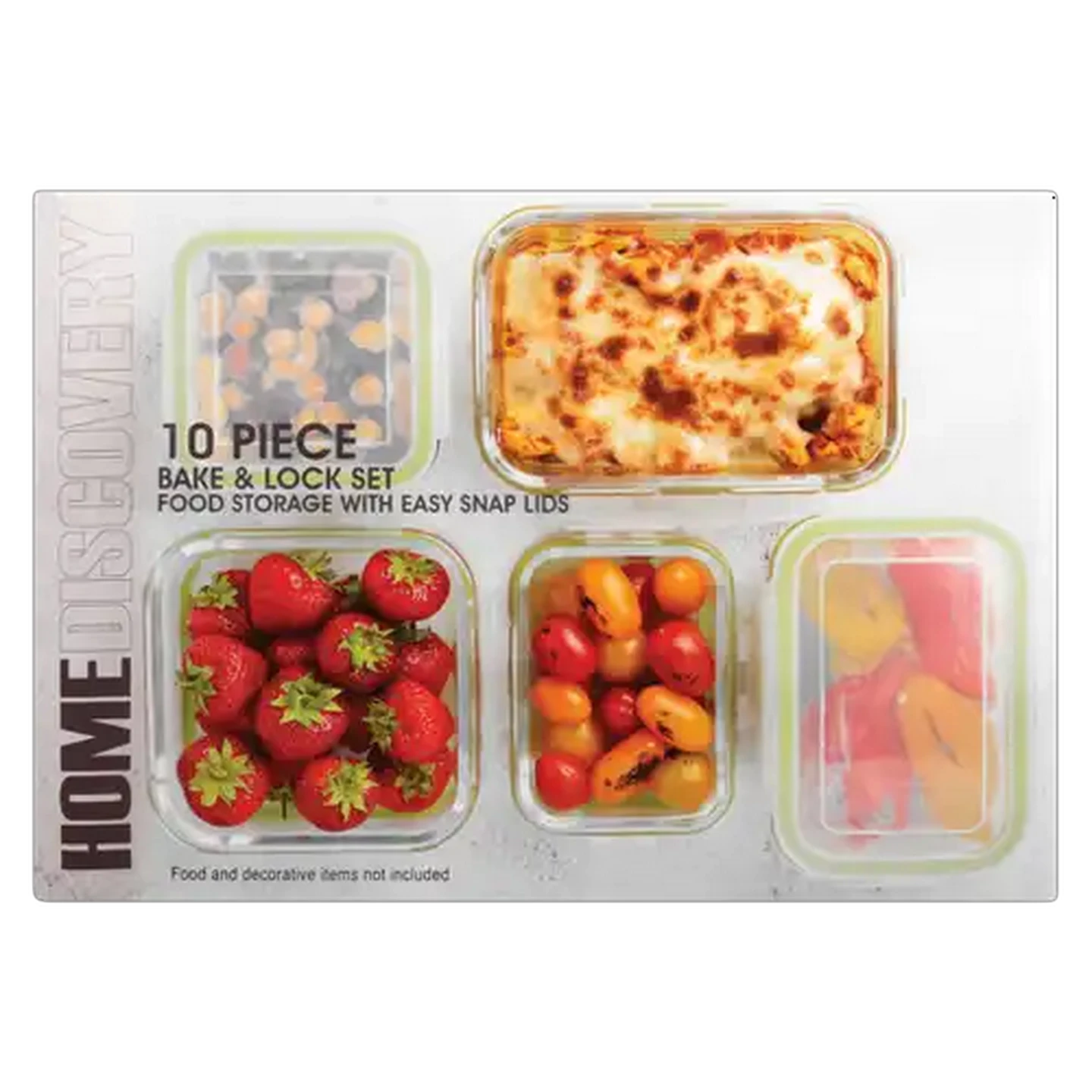 Image of Home Discovery Bake & Lock Glass Dish Set 10 Piece