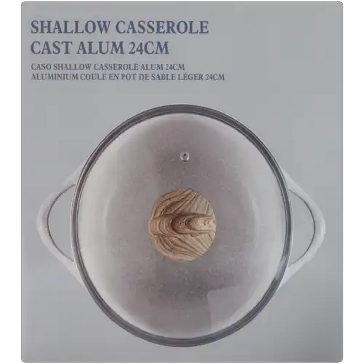 Image of Shallow Cast Aluminium Casserole 24cm