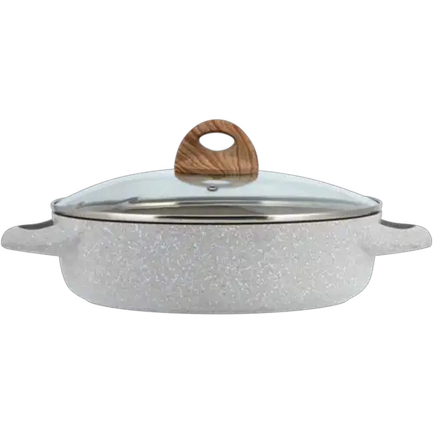 Image of Shallow Cast Aluminium Casserole 24cm