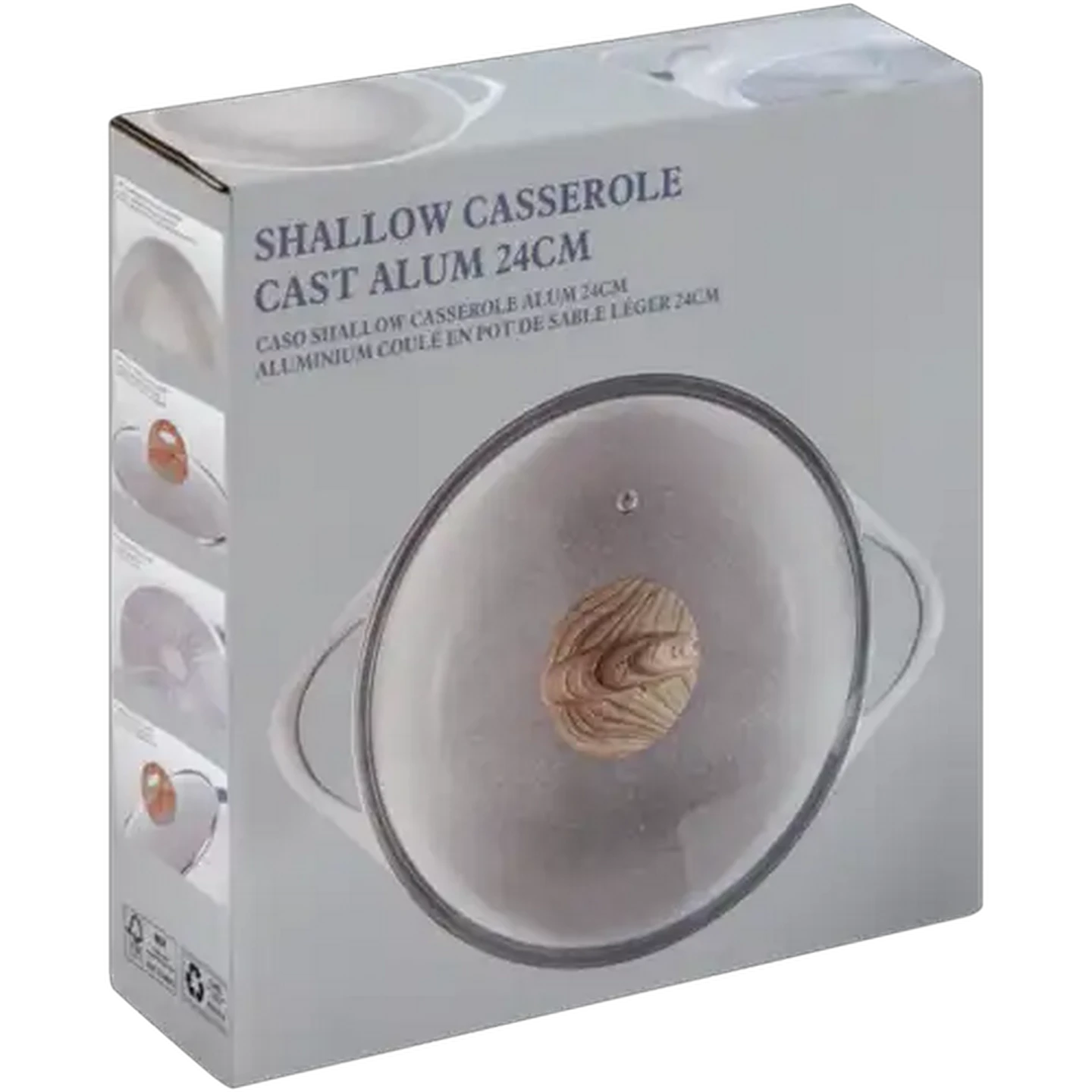 Image of Shallow Cast Aluminium Casserole 24cm