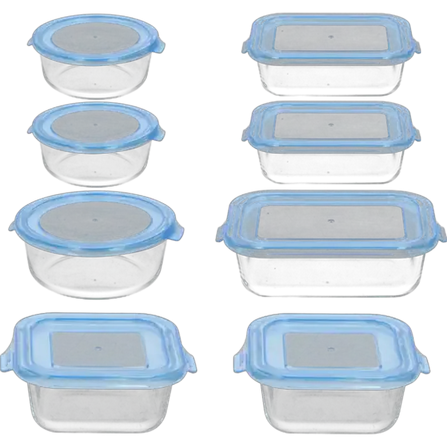 Image of Hyper Value Glass Container Set 16-Piece