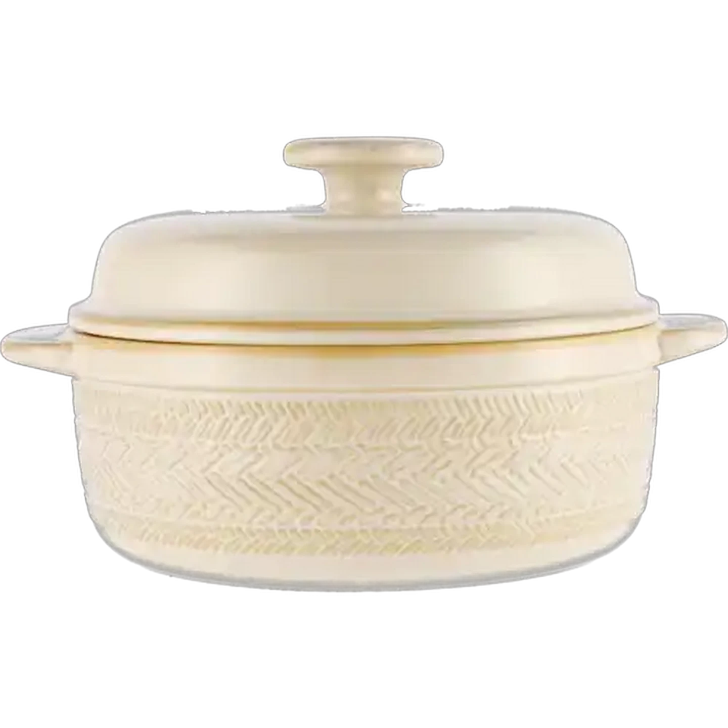 Image of Triangular Patterned Casserole Dish & Lid 28.5cm