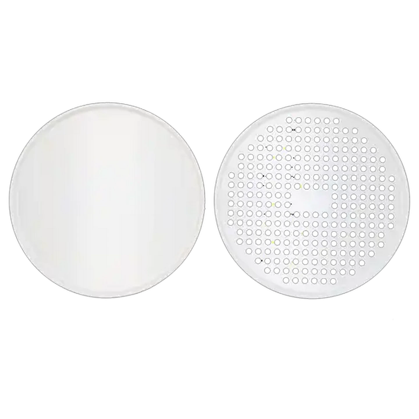 Image of Millini Cream Carbo Steel Pizza Pan Set 2-Piece 32 x 32cm