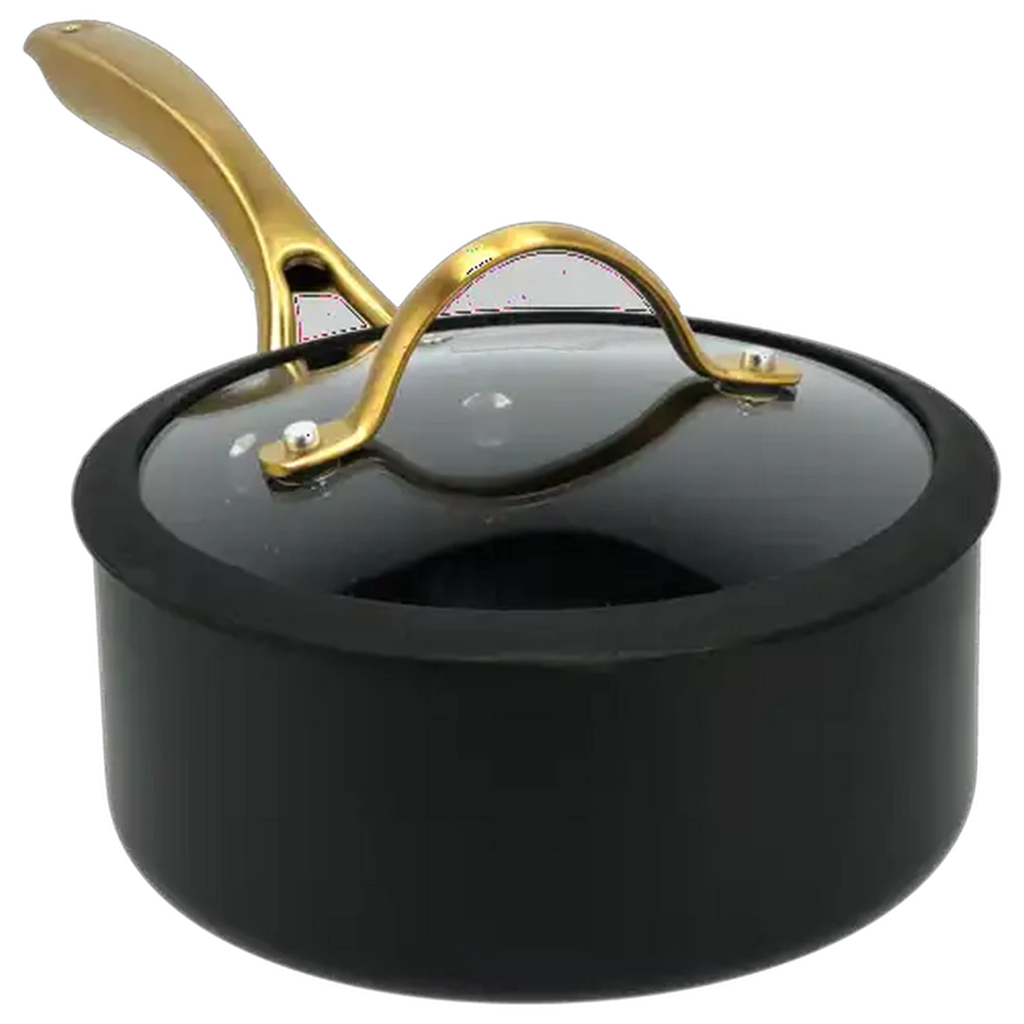 Image of Indulge Black Non Stick Sauce Pan 18cm