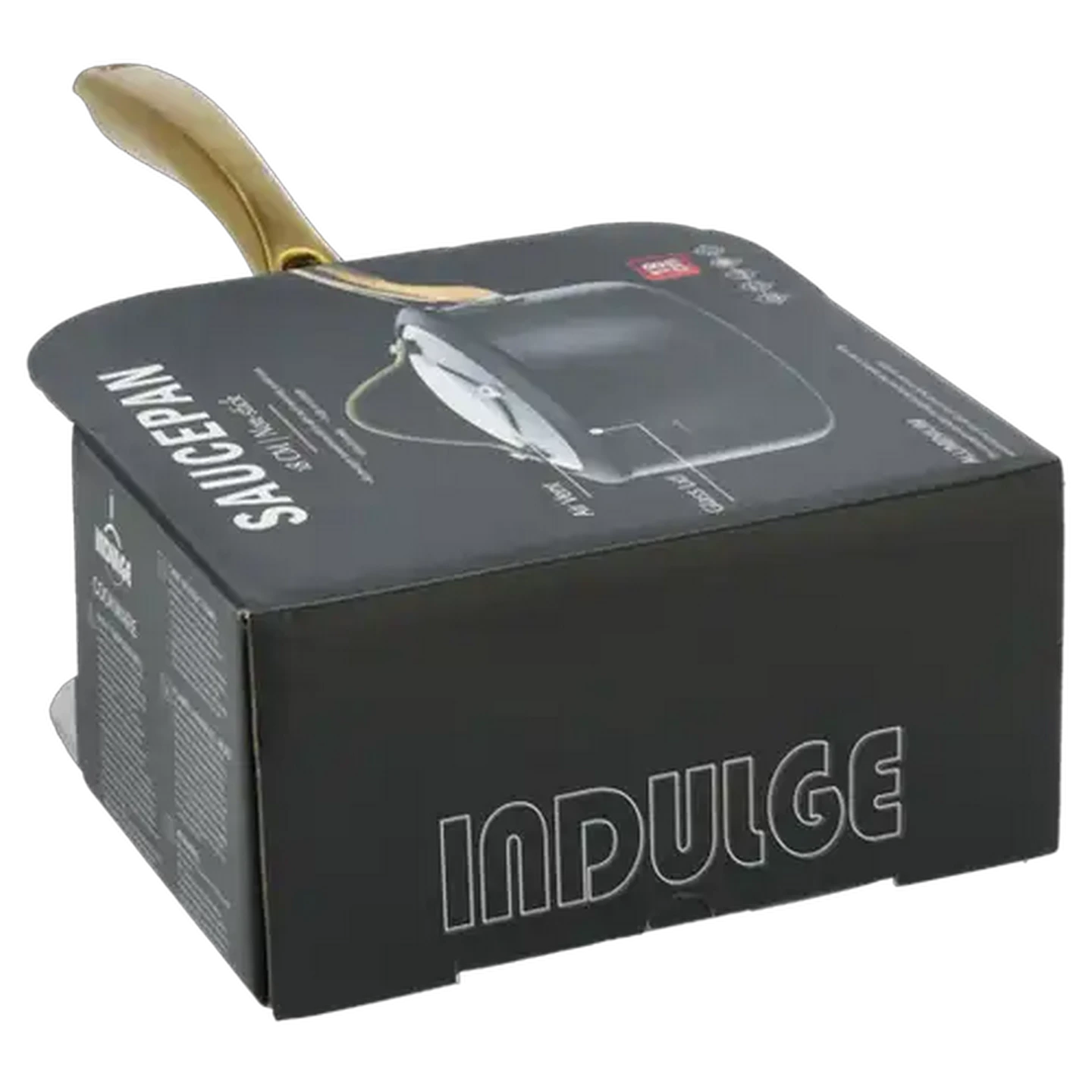 Image of Indulge Black Non Stick Sauce Pan 18cm
