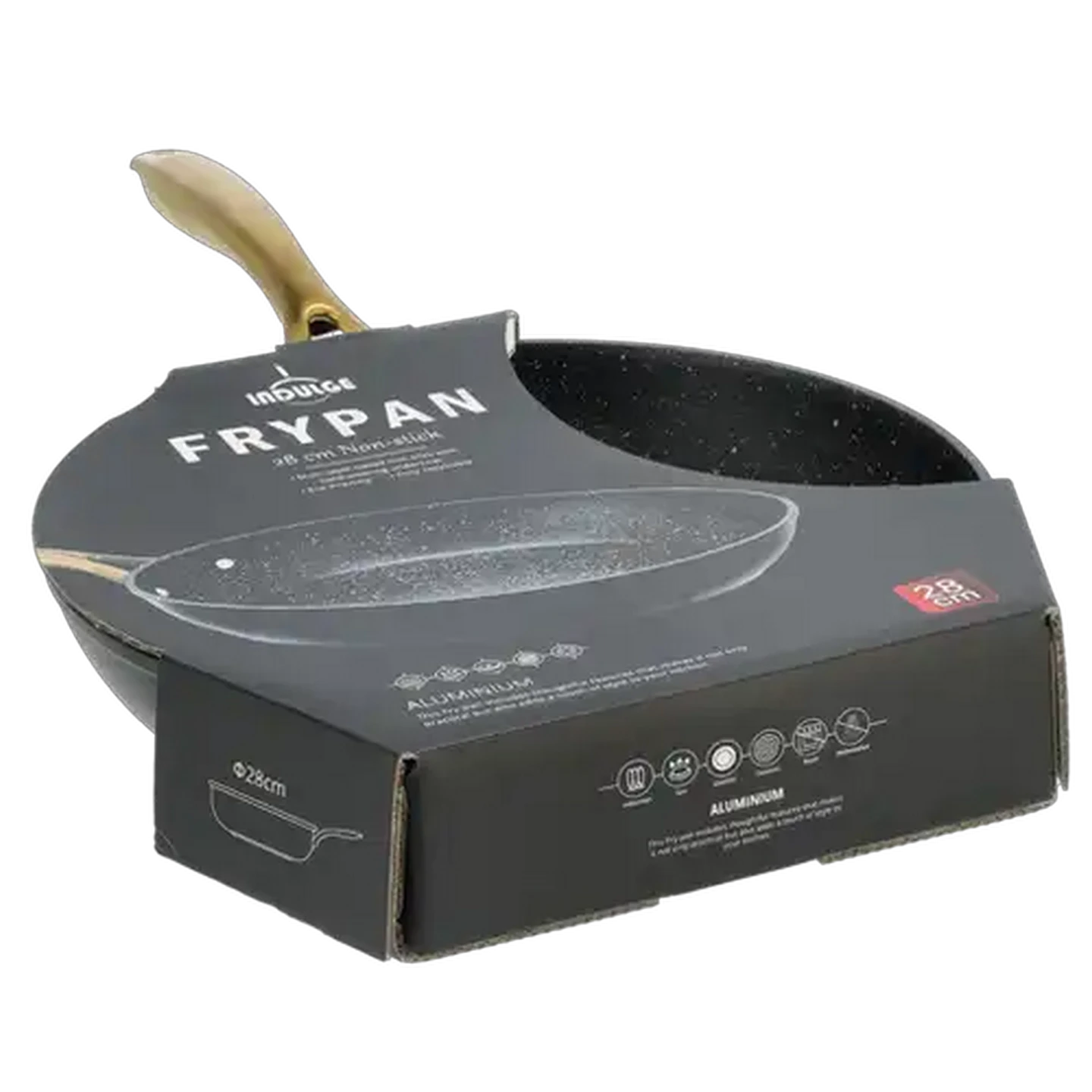 Image of Indulge Black Non Stick Fry Pan 28cm