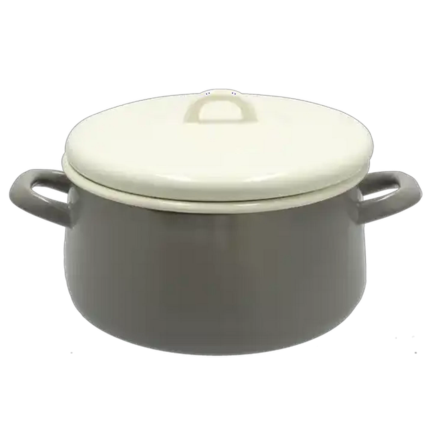 Image of Vintage Enamel Casserole 20cm