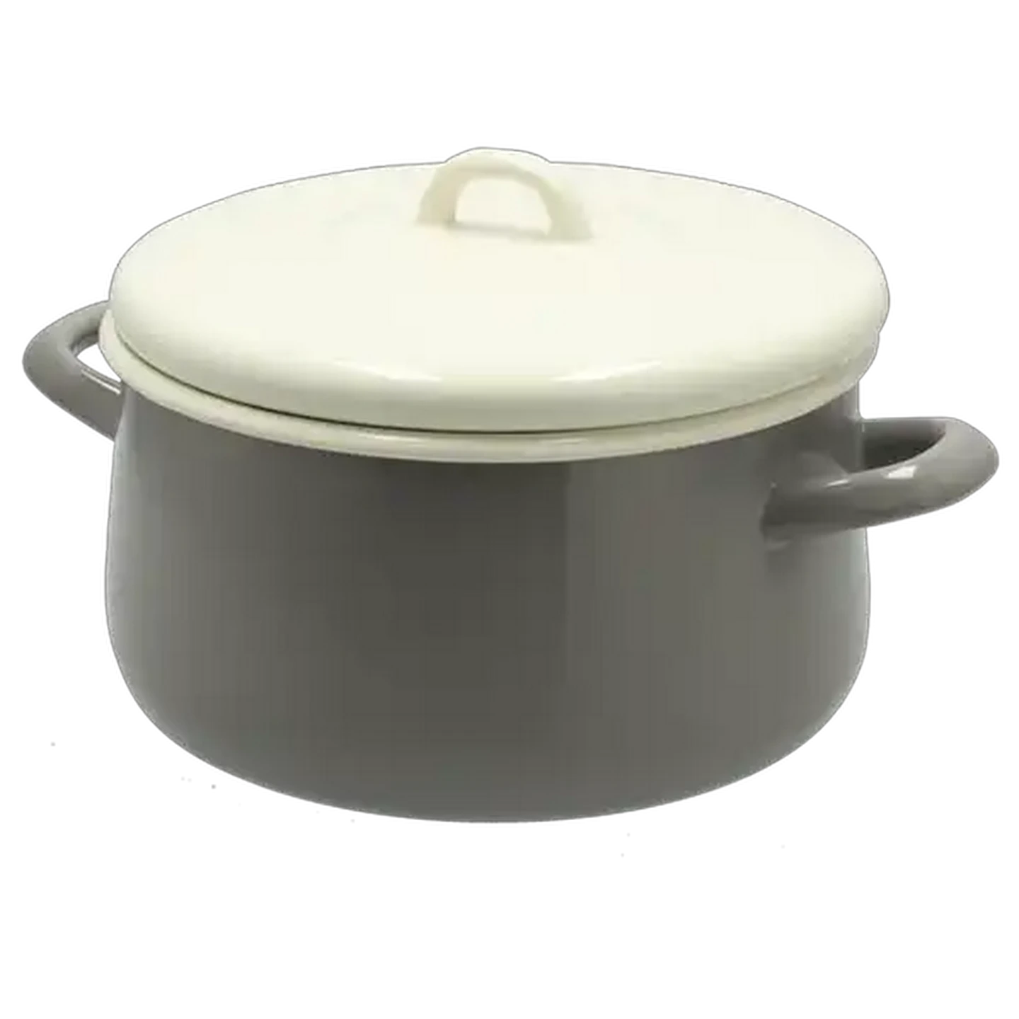 Image of Vintage Enamel Casserole 20cm