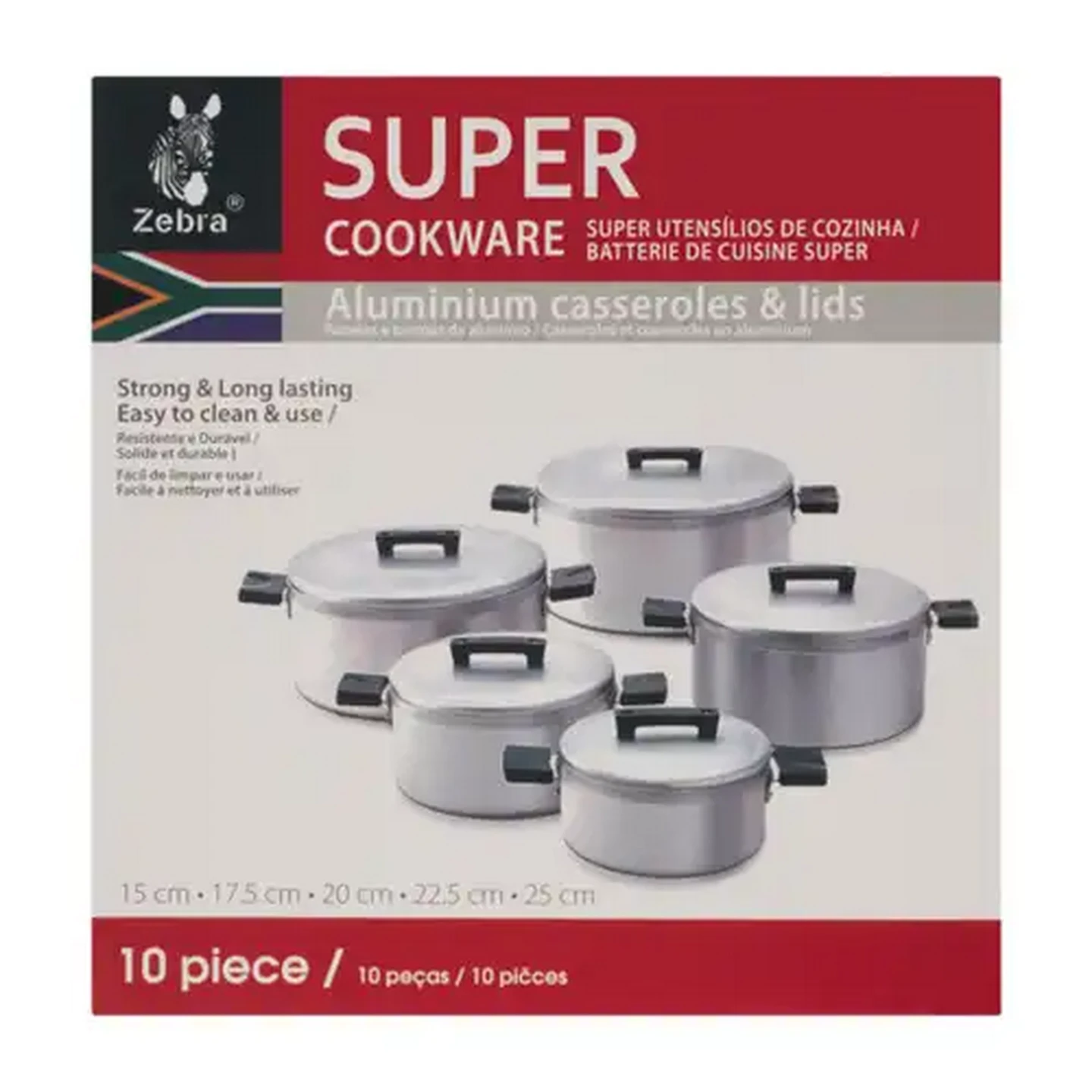 Image of Zebra Super Casserole Cookware Set 10-Piece