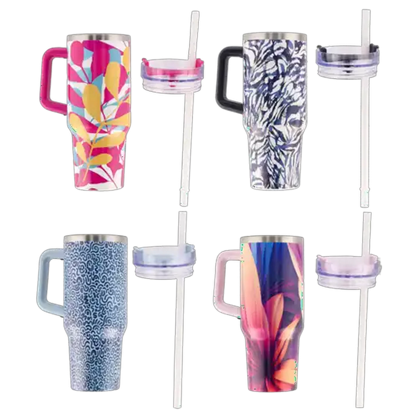 Image of Serenity Double Wall Stainless Steel Jumbo Travel Mug 1.2L (Design May Vary)