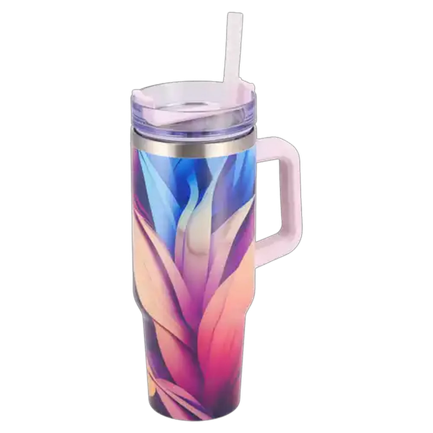 Image of Serenity Double Wall Stainless Steel Jumbo Travel Mug 1.2L (Design May Vary)