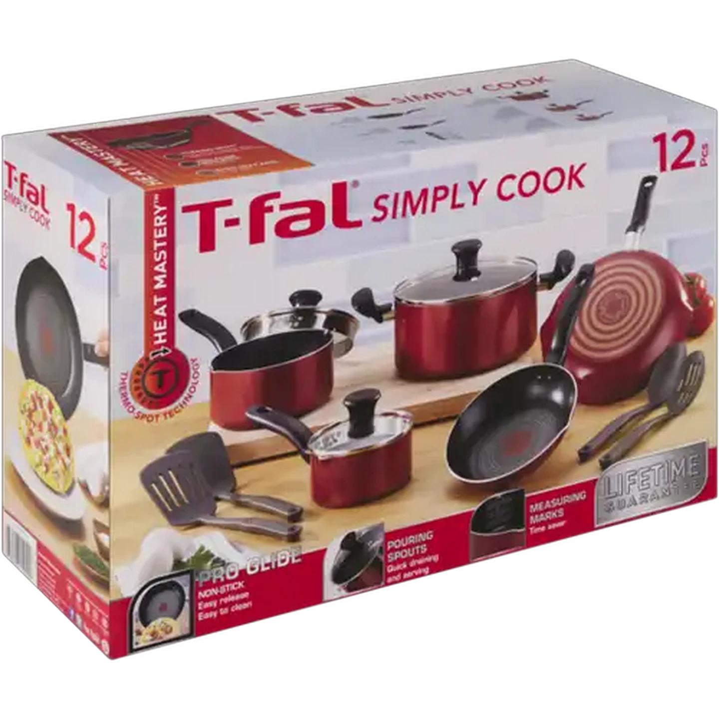 Image of T-Fal Simply Cook Cookware Set 12 Piece