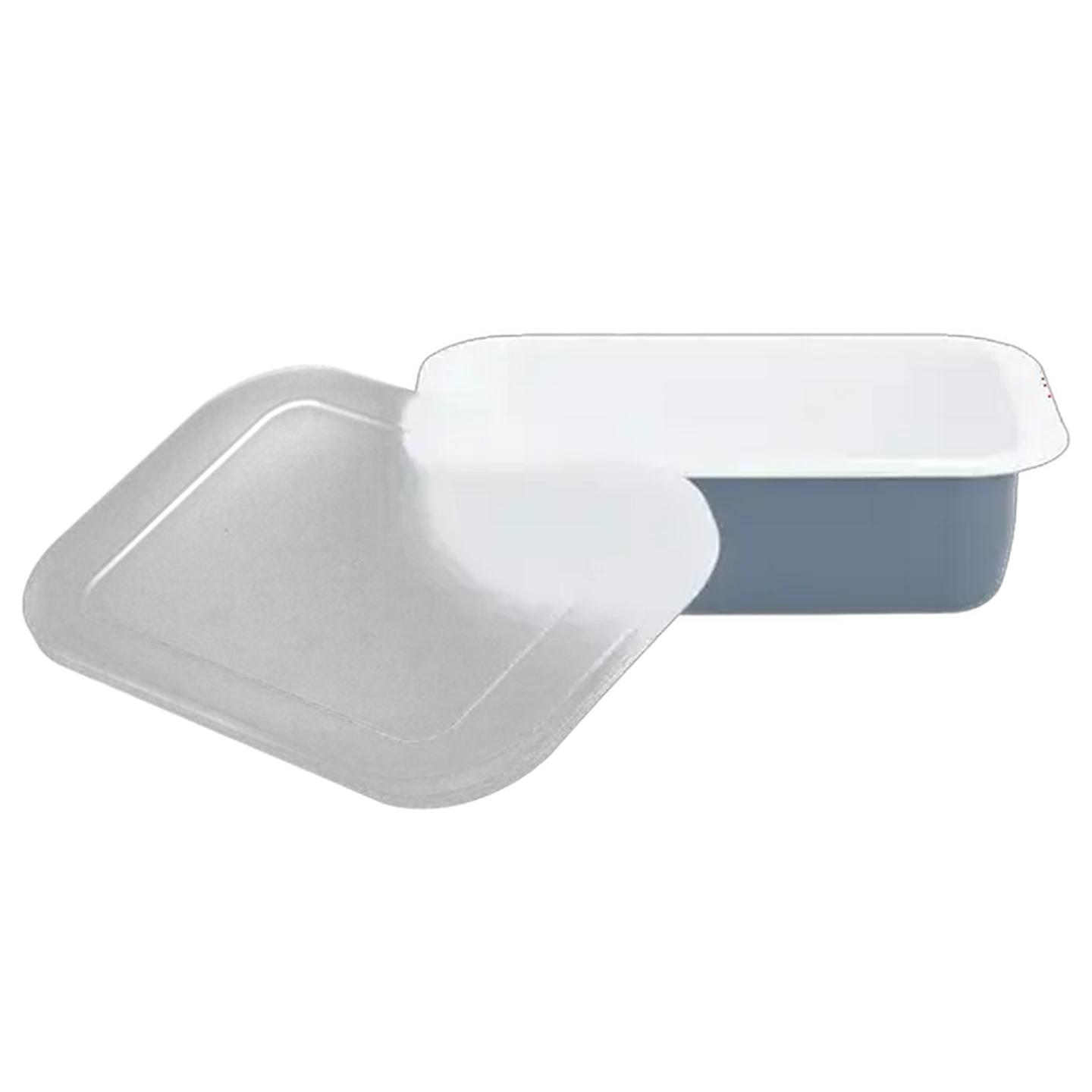 Image of Vintage Enamel Roaster with Lid 23cm (Colour May Vary)