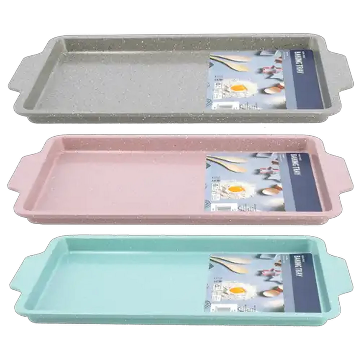 Image of Millini Non Stick Baking Tray 45.2 x 27.8 x 2.3cm (Colour May Vary)