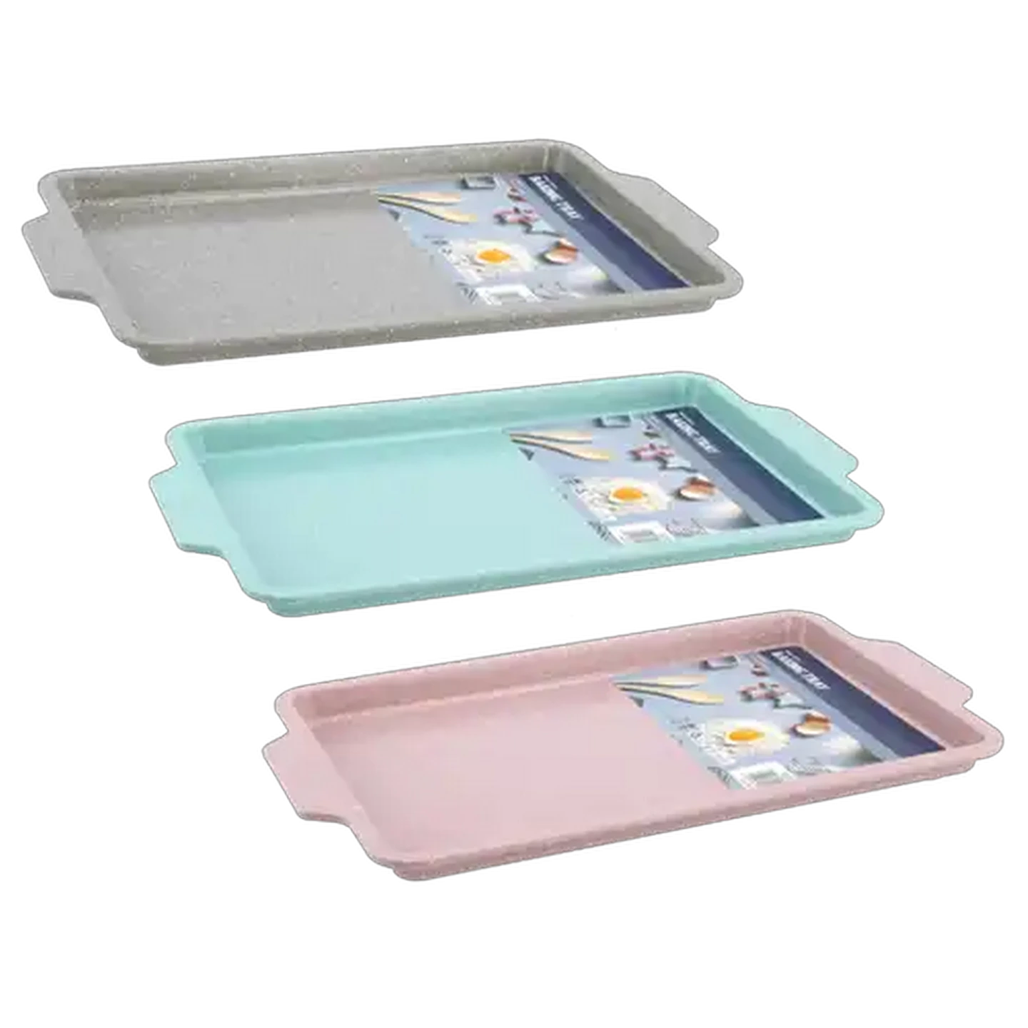 Image of Millini Non Stick Baking Tray 45.2 x 27.8 x 2.3cm (Colour May Vary)