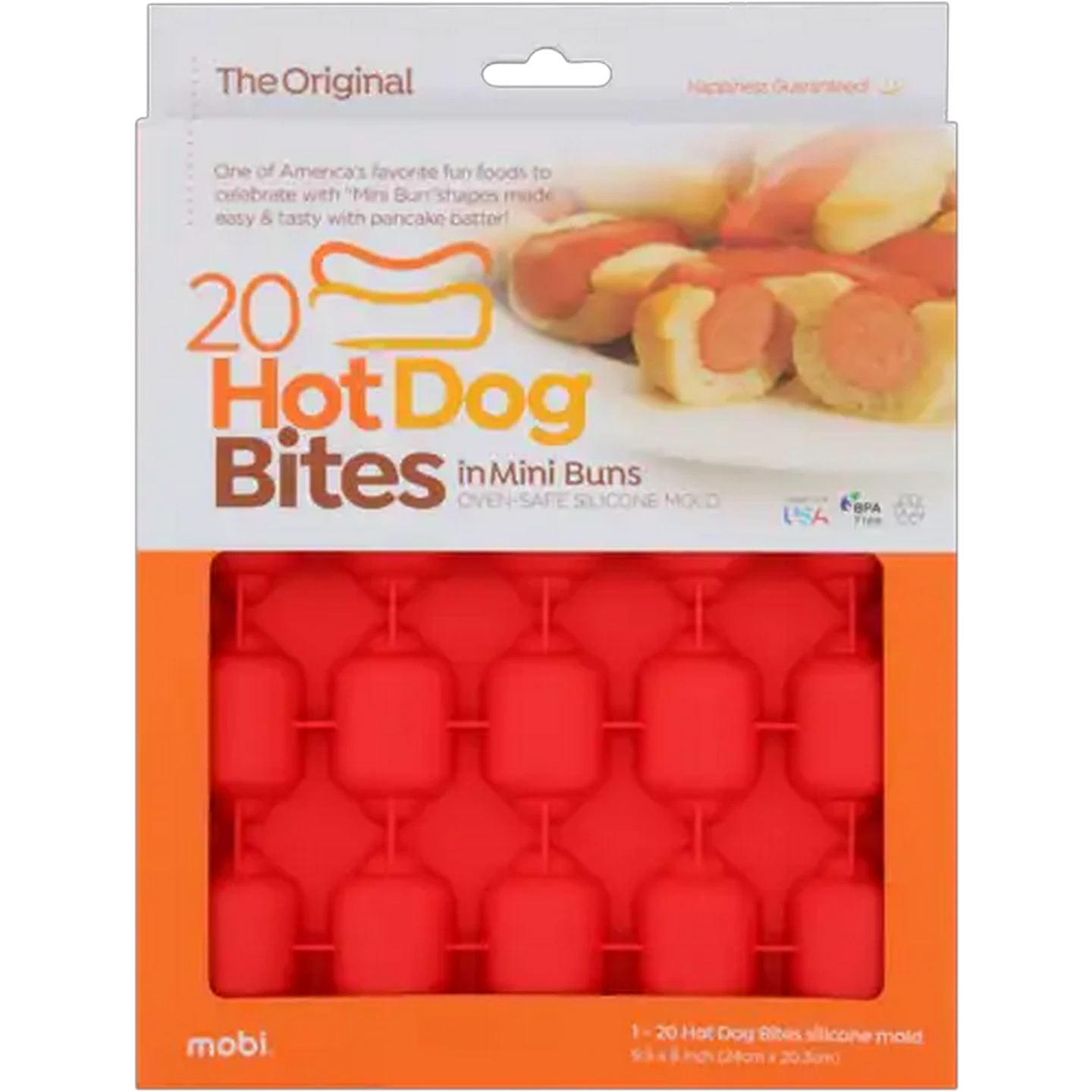 Image of Mobi Silicone Mini Hotdog Bites Mould 24cm