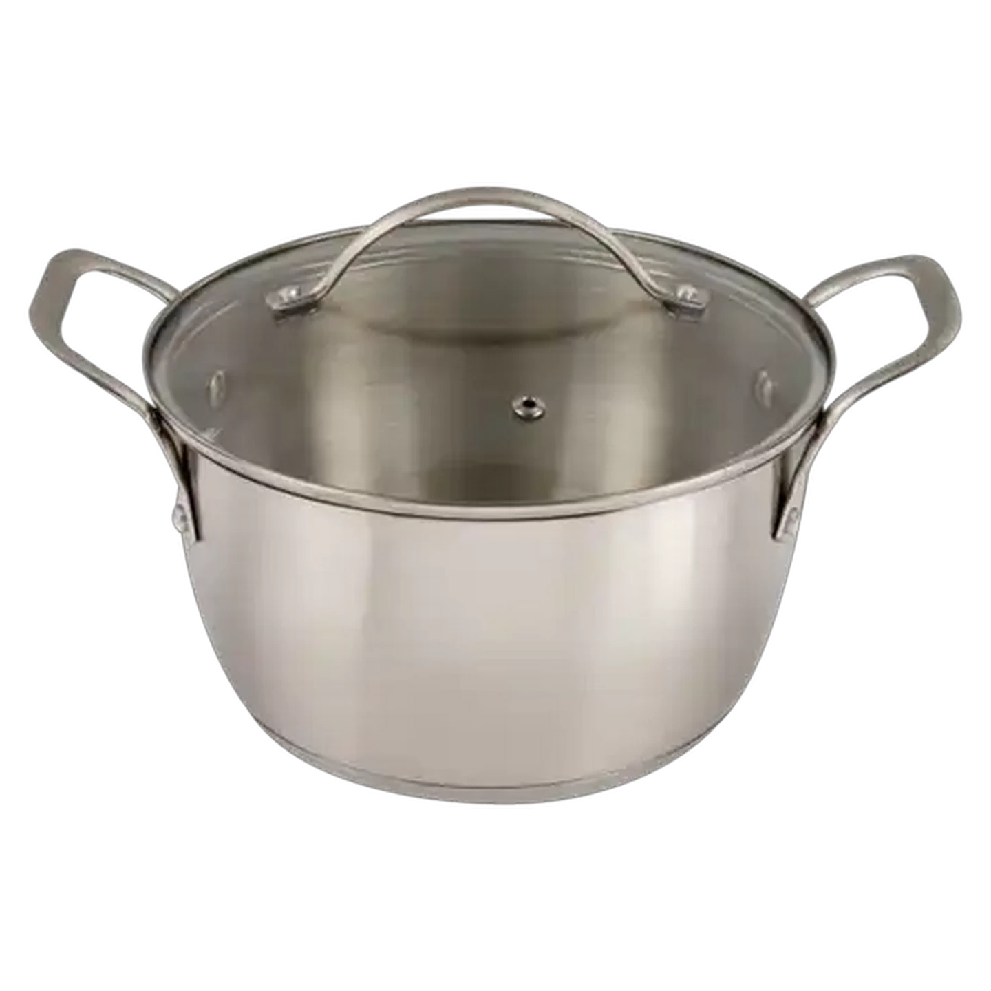 Image of Stainless Steel Casserole Dish With Lid 20cm