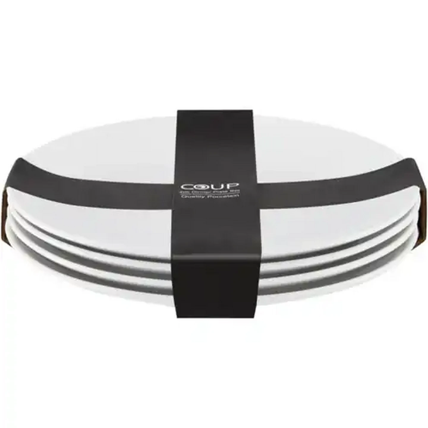 Image of Coup White Porcelain Dinner Plate Set 4-Pack