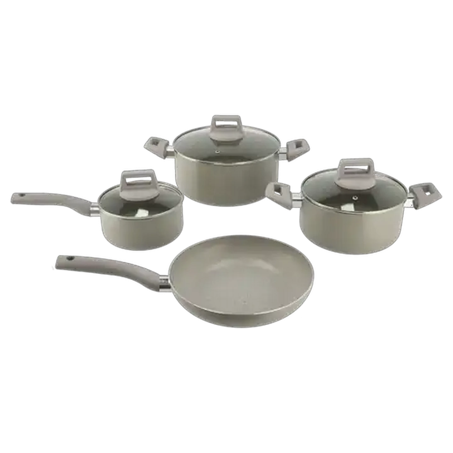 Image of Quisimo Pressed Aluminium Cookware Set 7-Piece